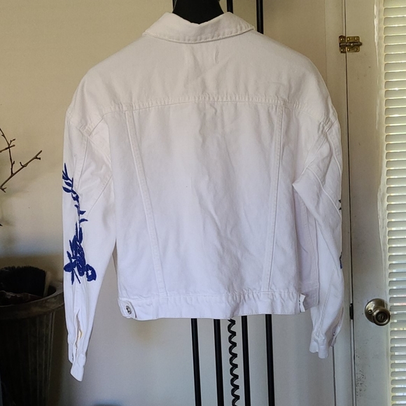 MANGO denim embroidered jacket - Picture 10 of 13